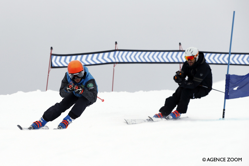 Compétition slalom ski alpin